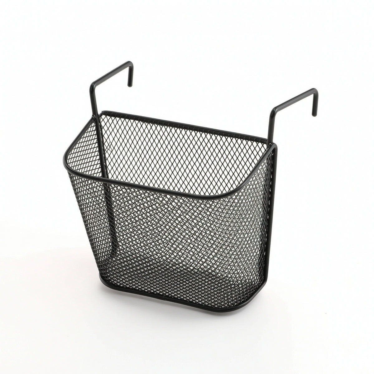 Hanging Mesh Storage Basket over-the-Edge Basket with Hooks Open-Wire