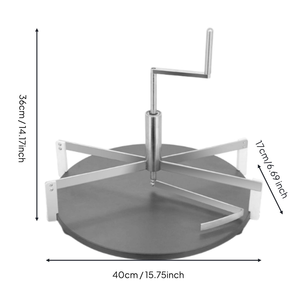 Rotary Crepe Spreader Commercial Grade Crepe Batter Spreader Stainless Steel Pancake Batter for Cafe Owners