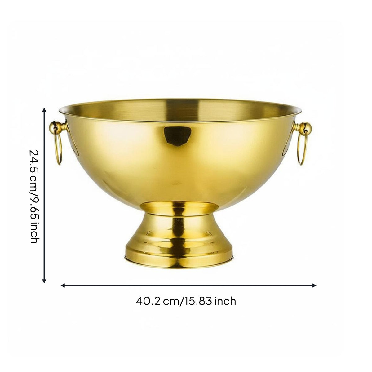 Stainless Steel Ice Chiller Large Capacity Champagne Chiller Party Use