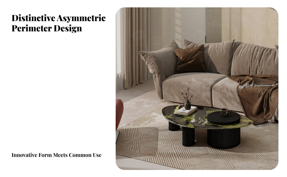 Minimalist Design Sculptural Oval Low Table Modern design Living Room Furniture Italian influenced Space Saving for homeowners, Interior Decorators, Apartment Dwellers, Home, Lounge Area, Small areas