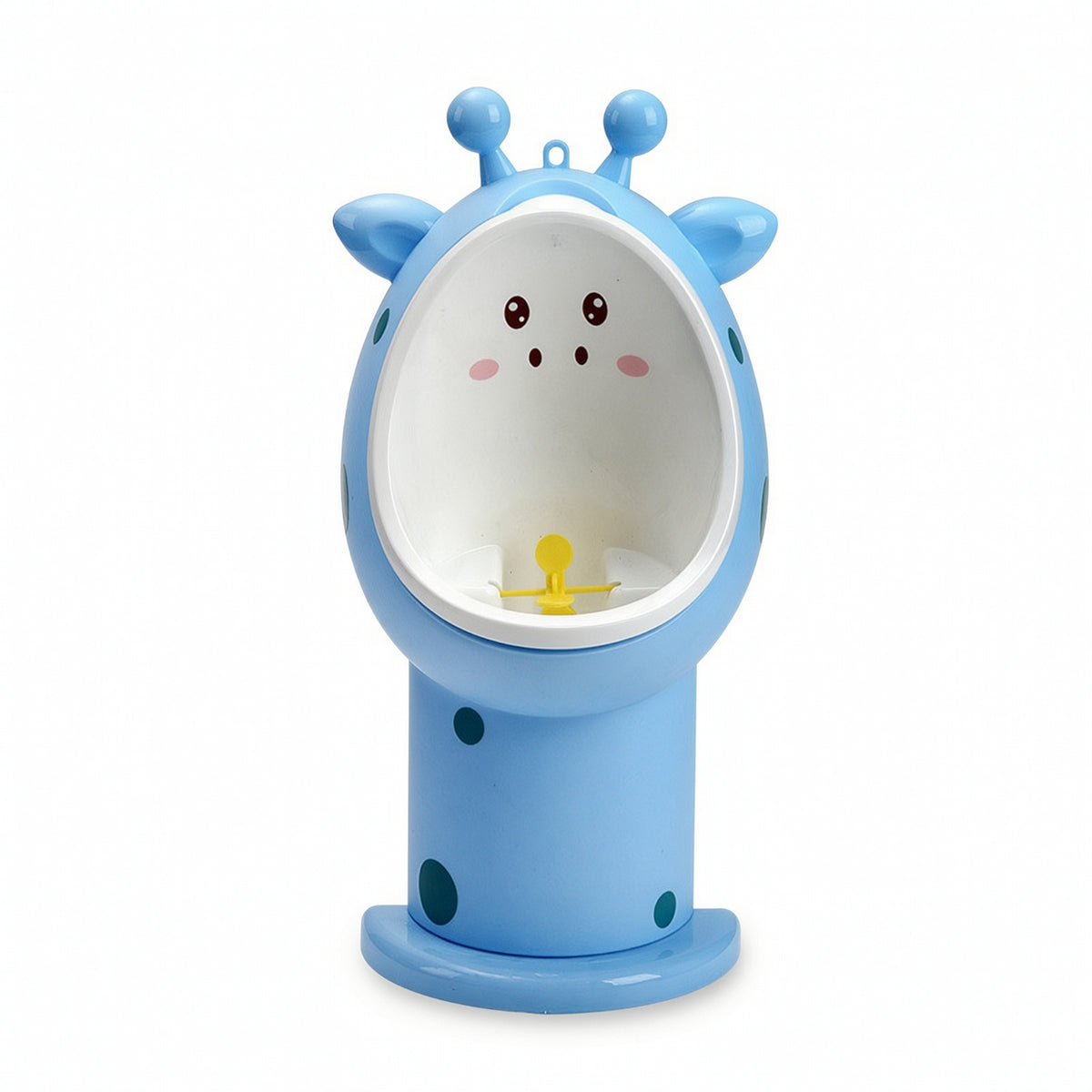 Urinal with Toilet Brush Giraffe-Shaped Toddler Urinal Easy-to-Clean for Daycare