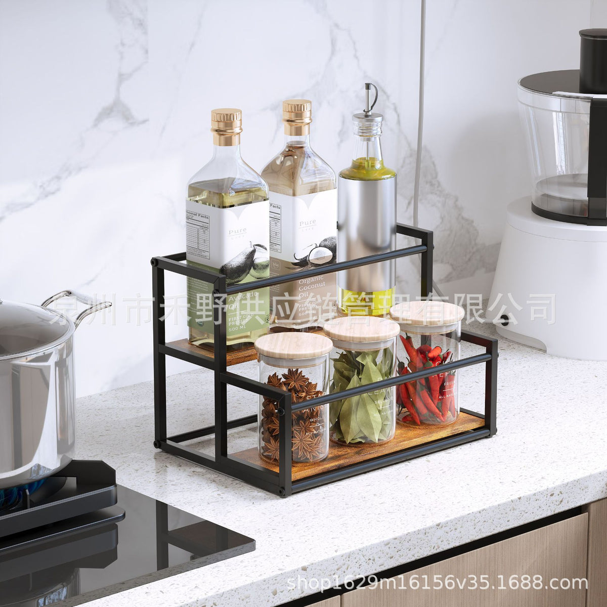 Metal Wine Rack Display Stand for Home Decor