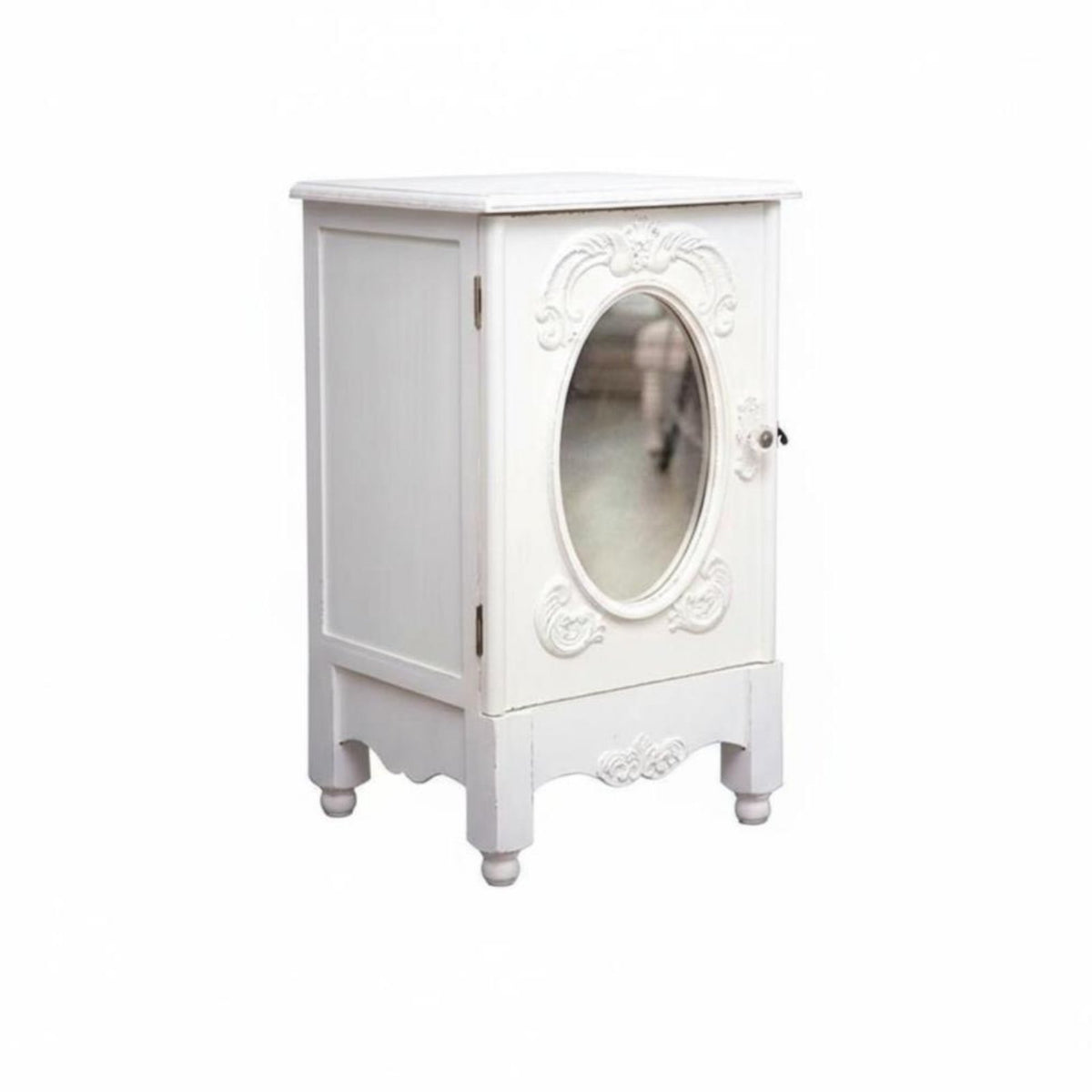 Carved Bedside Cabinet French Vintage design Nightstand Elegant Design for Adults