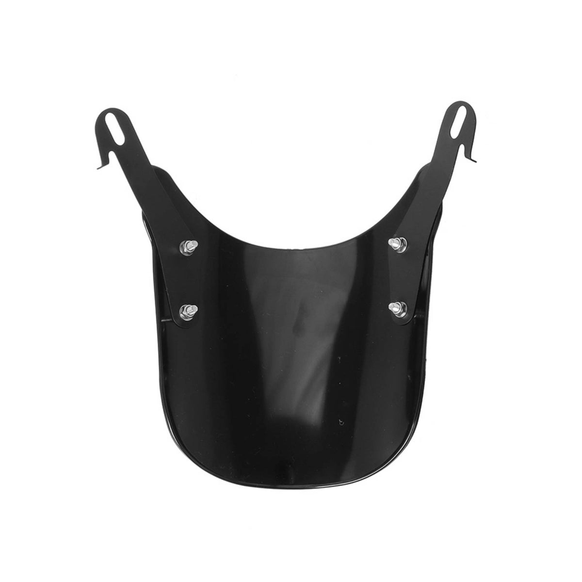 Glossy Motorcycle Headlight Fairing Rigid Motorcycle Windshield with Mounting Bracket Aerodynamic Headlight Fairing Functional for Motorcyclists, Riders, Cafe Racer