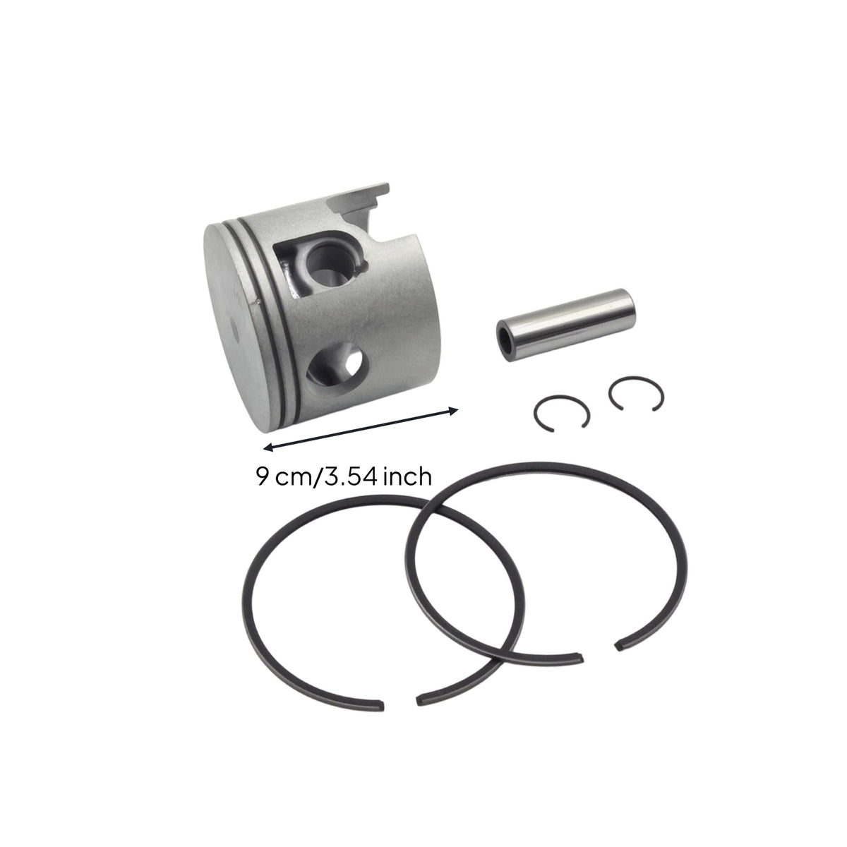 Piston Kit with Piston Pin and Rings Replacement Part Proper Fit for Boat Owners