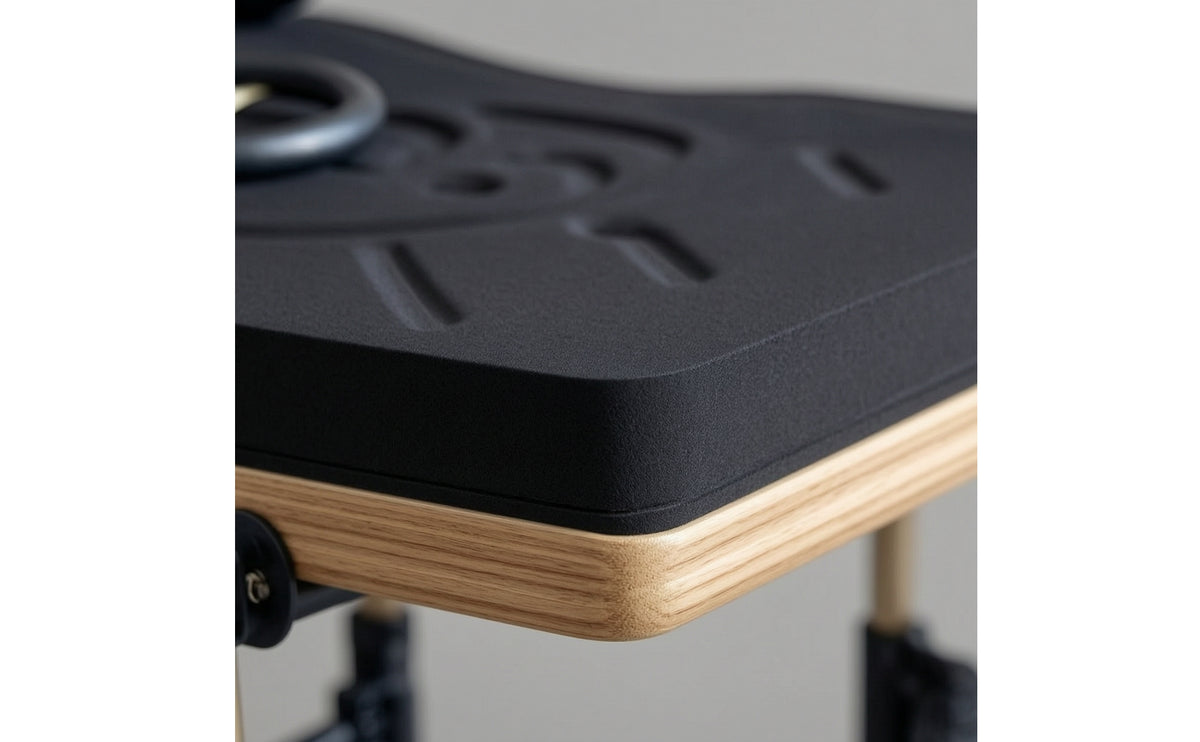Foldable Pilates Reformer Board Automatic Flex System Pilates Board with Resistance Cords Compact for Fitness Enthusiasts, Small Areas, Living Room