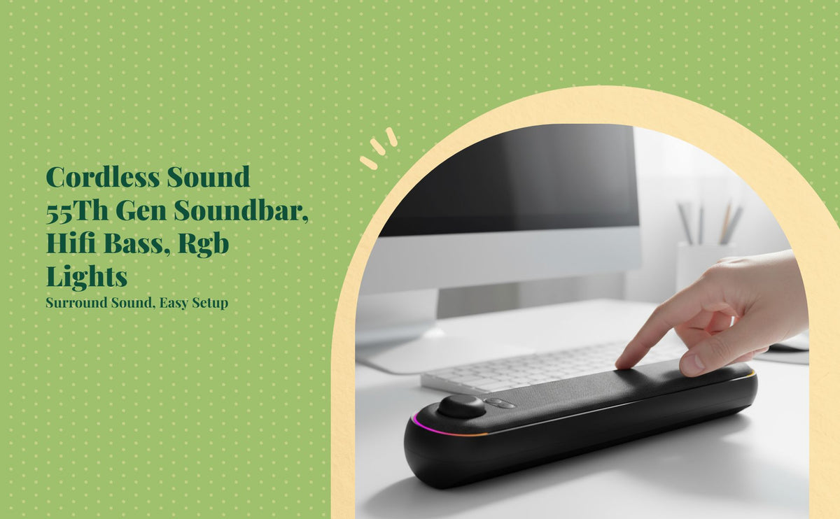 USB stereo soundbar for desktop