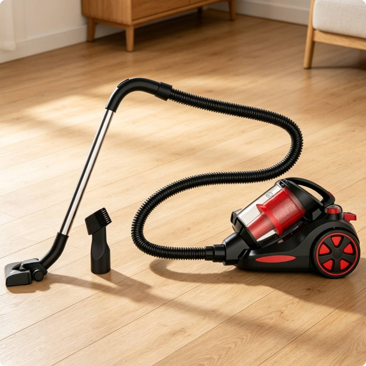 Handheld Vacuum Cleaner Large Capacity Canister Vacuum Cleaning Appliance Transparent Dust Cup Low Noise for Home