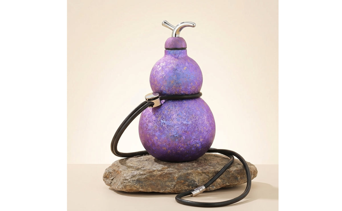 Gourd Cup with Titanium Mate Cup with Portable Vessel for Campers, Commuters, Outdoor, Desk
