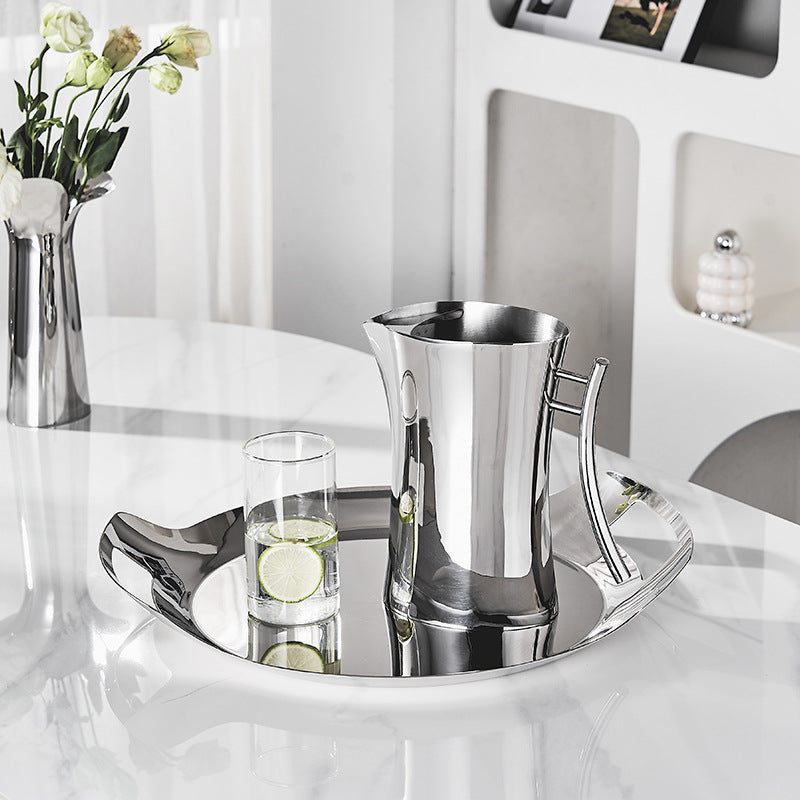 Nordic Stainless Steel Cold Water Pitcher, Large Capacity, Heat Resistant, Explosion-Proof