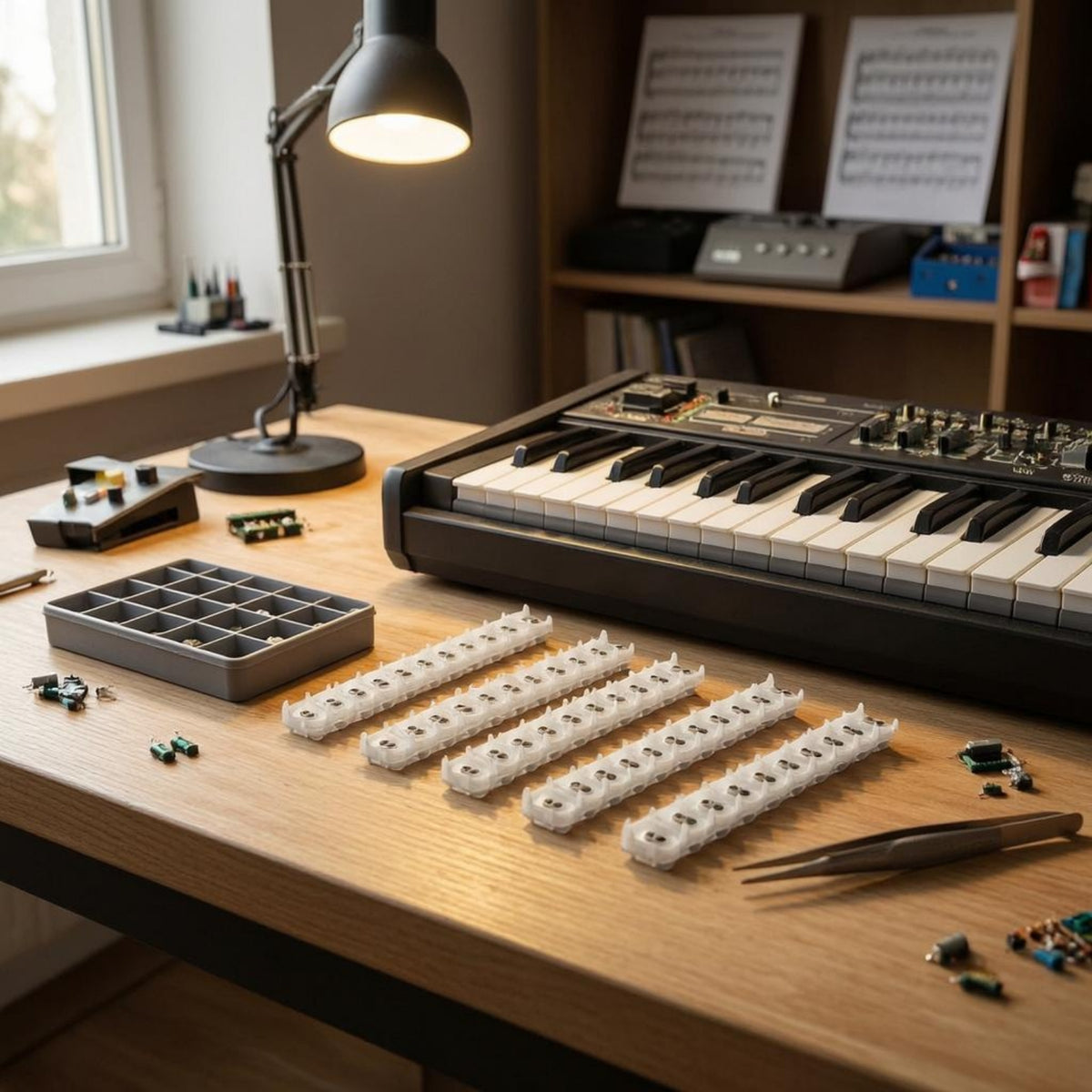 Rounded Contacts Conductive Rubber Strip Molded Keyboard Interface Strip Raised Tabs Keybed Interface Pad Symmetrical