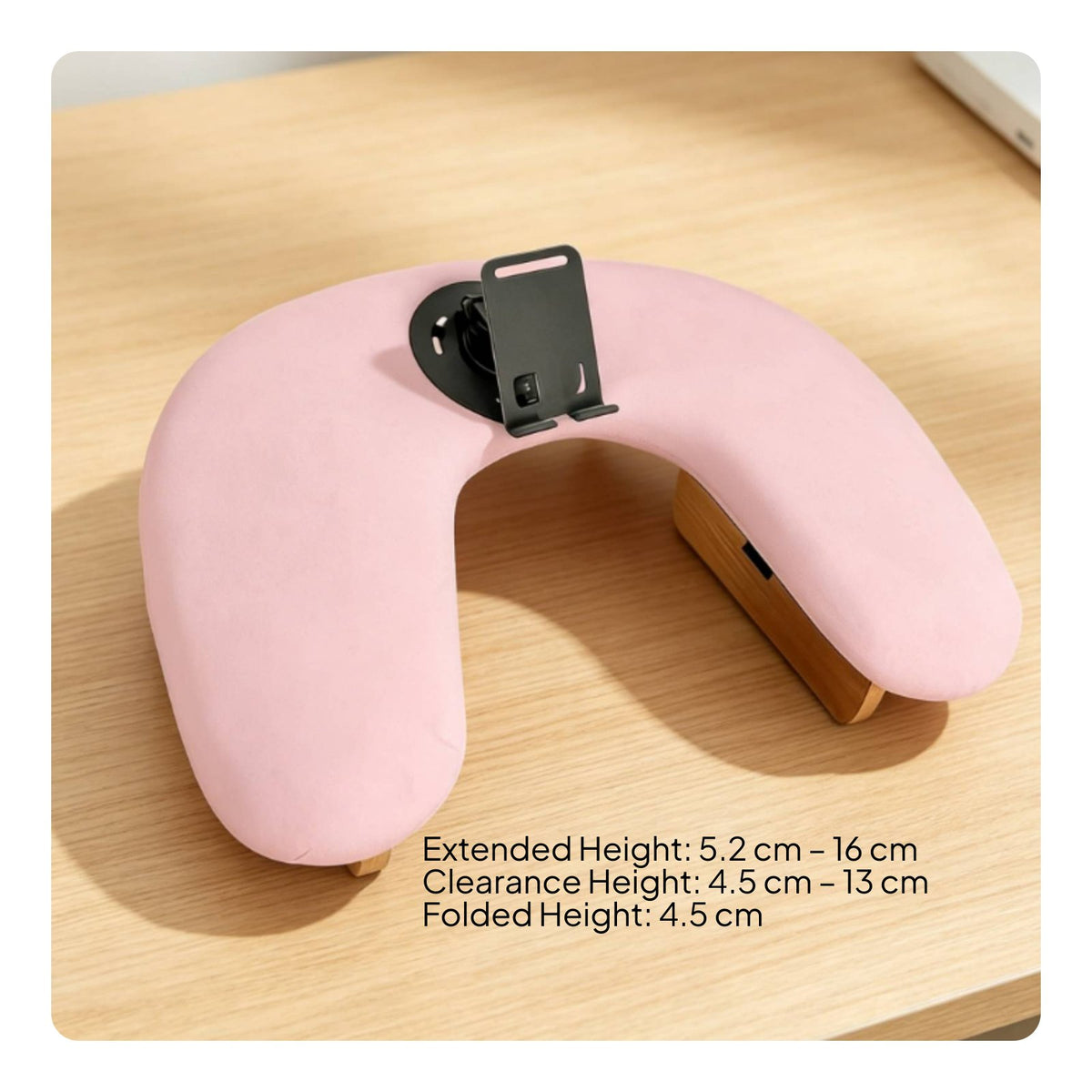 Foldable Nail Tech Armrest Phone Holder U-Shaped Nail Arm Rest Stable