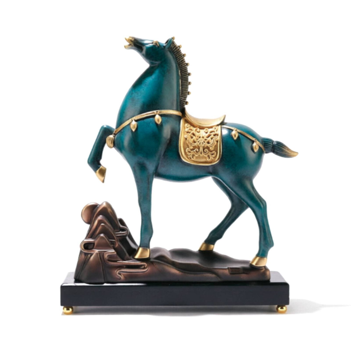 Rearing Horse Statue Tabletop Sculpture Decorative for Living Room, Homeowners