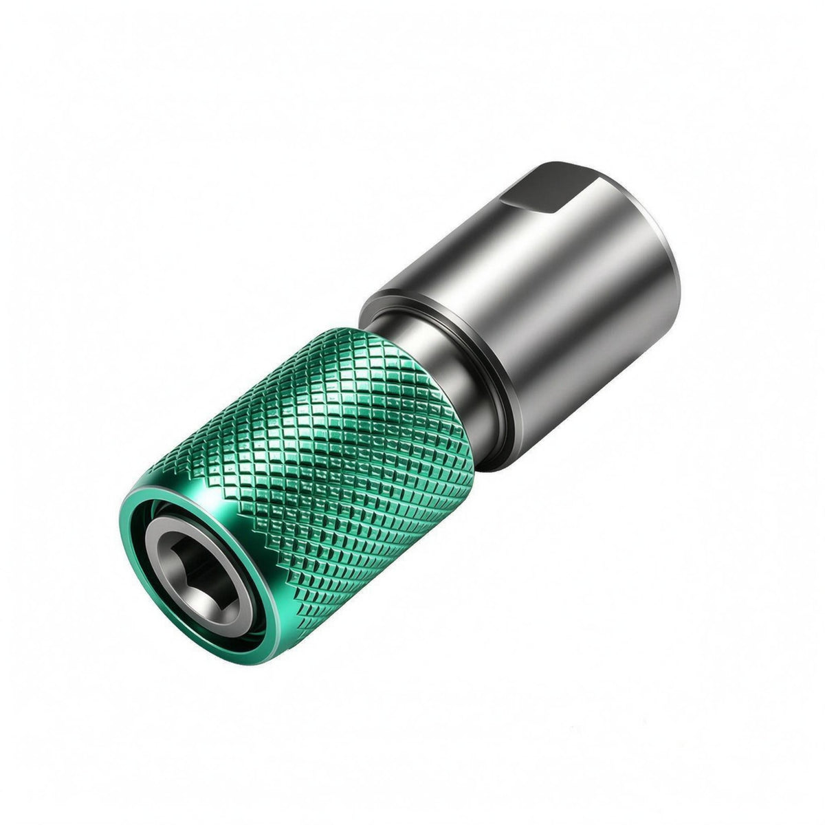 Knurled Grip Hex Socket Adapter Quick Lock Self-Locking Drill Adapter Hexagonal Drill Chuck Converter