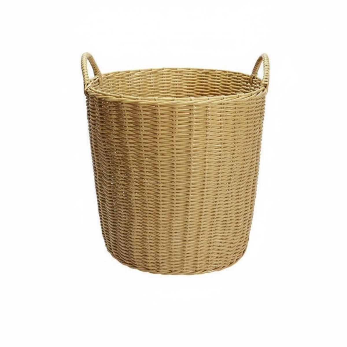 Lidded Woven Basket adaptable Laundry Hamper Breathable Design for Bathroom