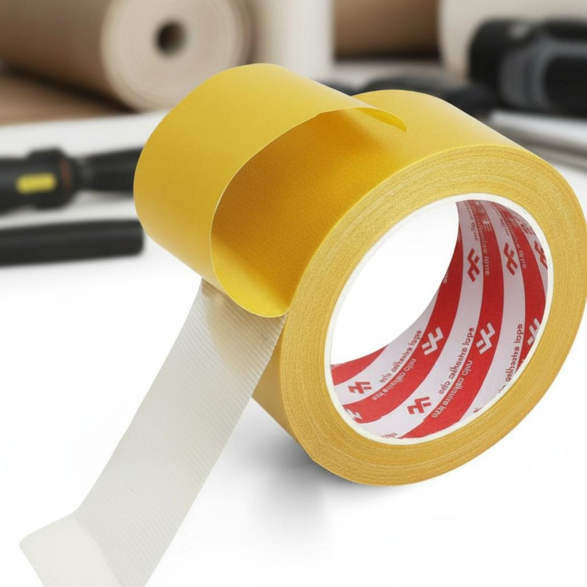 Double-Sided Cloth Tape Strong Adhesion Double Sided Carpet Tape Residue Clear