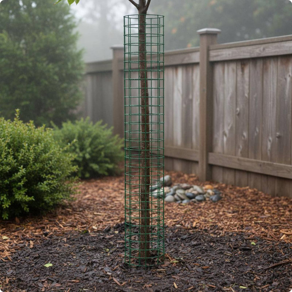2 Pieces Tree Trunk Protector expandedGrid Outdoor Protection Cylindrical