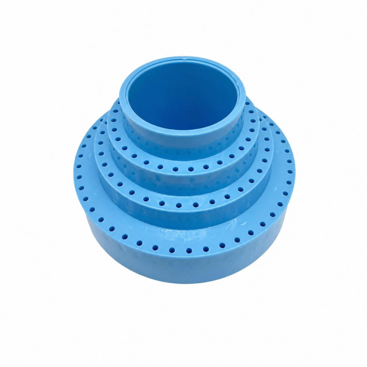 Tiered Cylindrical Organizer with Holes Portable Perforated Storage Container Lightweight Stepped Drill Bit Stand Professional for Workbench