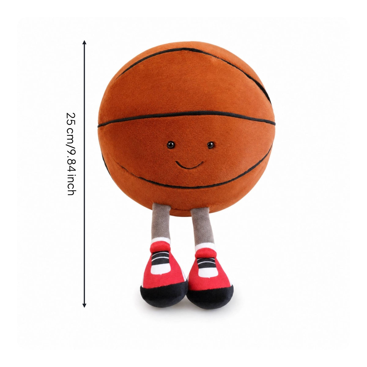 Soft Toy Doll with Dangling Legs Cuddly Soft Toy Character Toy Stuffed Ball Toy Round Plushie Collectible for Children