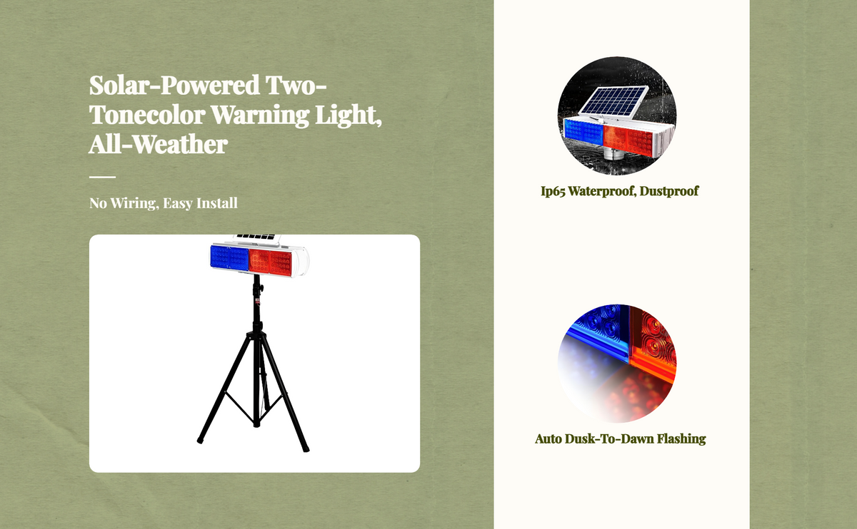 Waterproof solar warning light, bracket