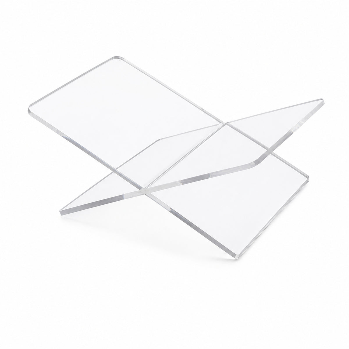 X-Shaped Book Stand Minimalist Acrylic Book Stand Modern for Students, Cooks