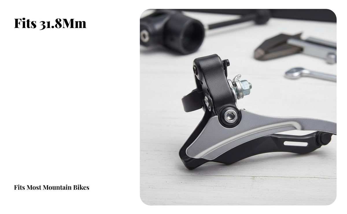 31.8mm Clamp Derailleur Mountain Bike Front Derailleur Gear Mechanism for Cyclists, Trail Cycling