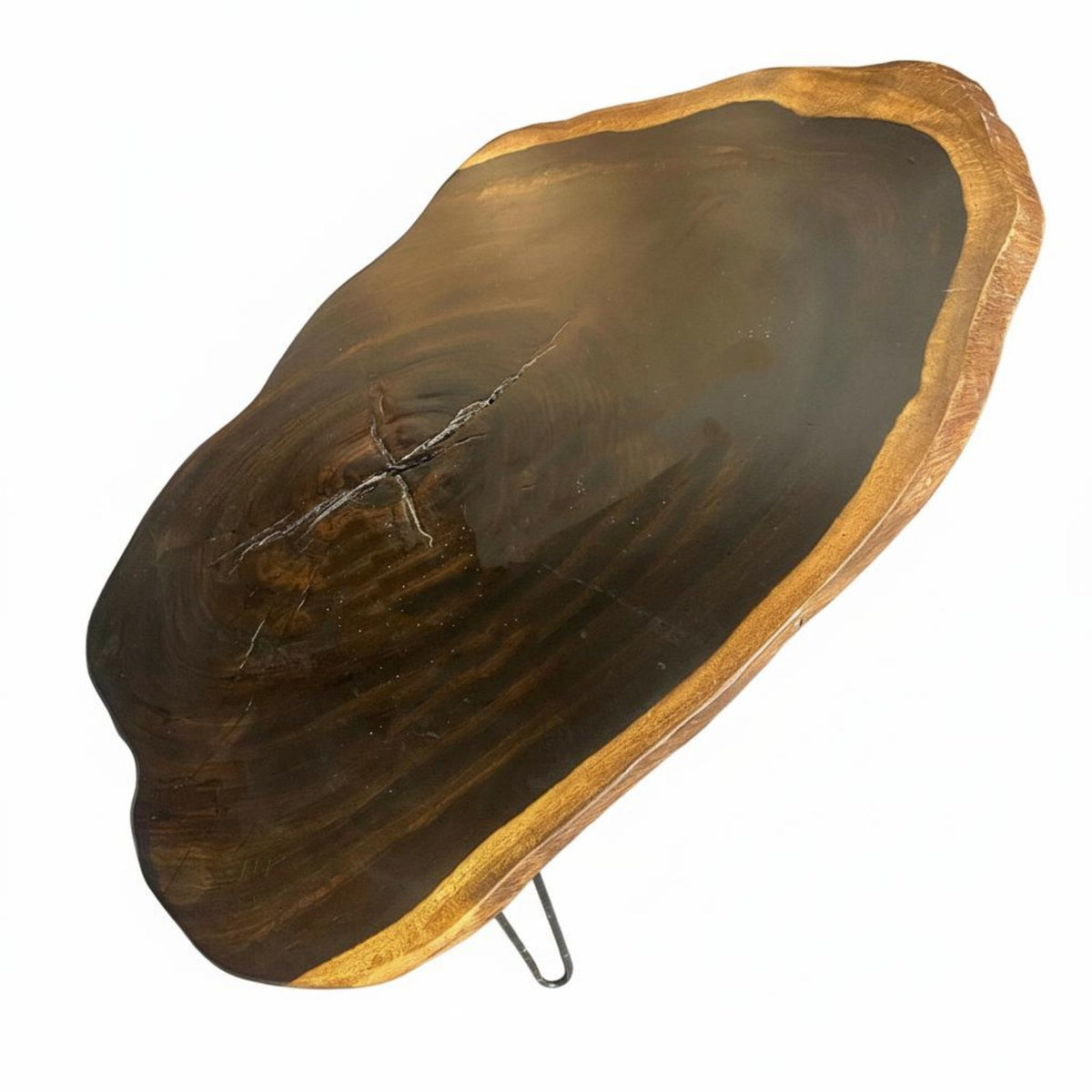 Live Border Slab Table Sturdy Live Border Tabletop Handmade for Bedroom