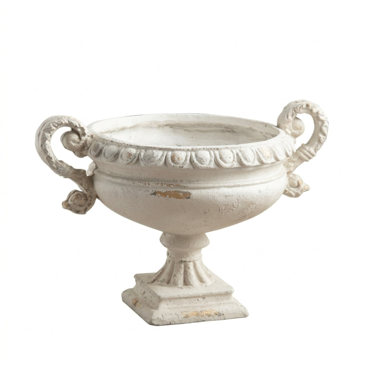 Urn Planter with Pedestal Antique-Style Urn Planter with Handles Distressed Pedestal Vase for Garden