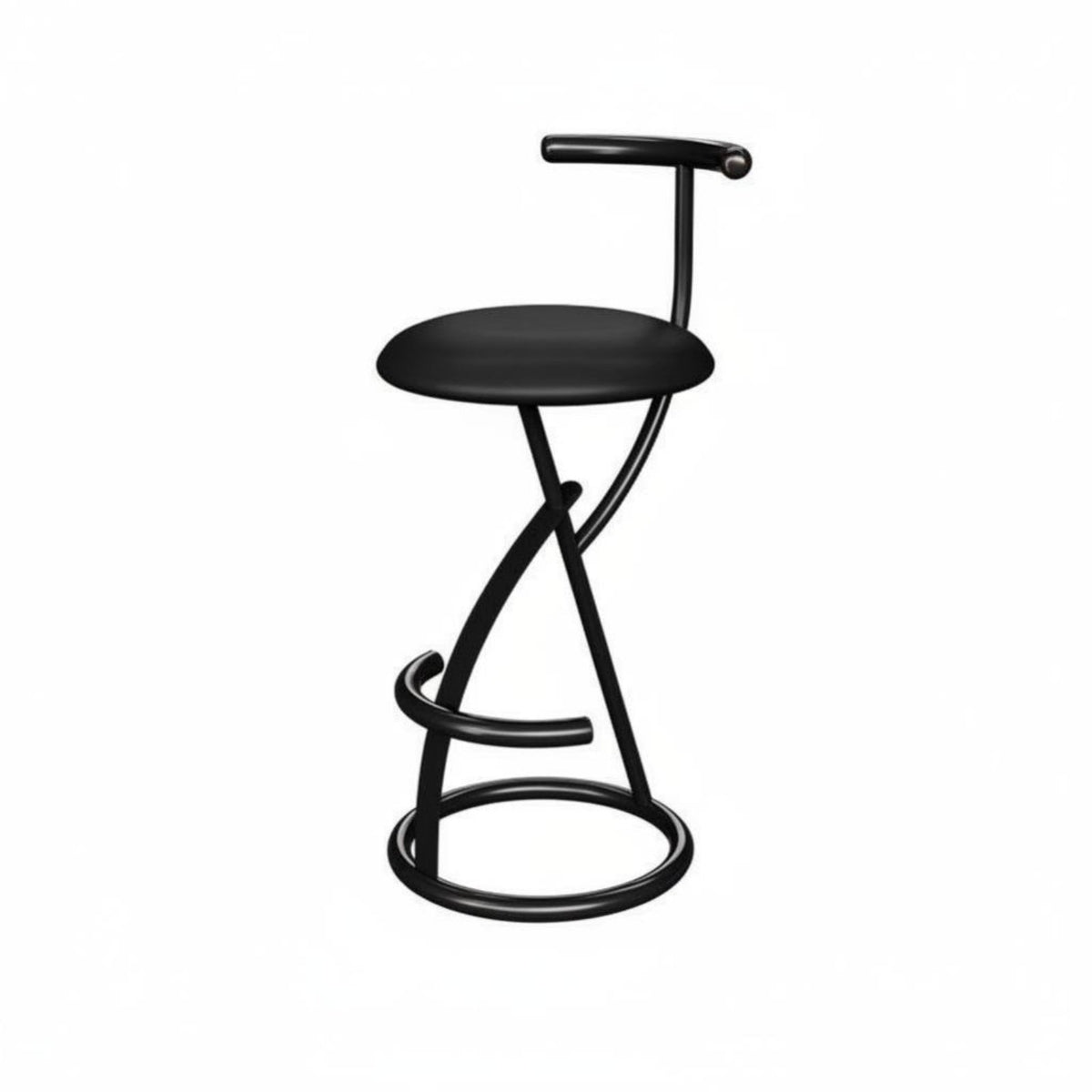 T-Backrest High Stool Nordic Aesthetic Counter Chair Long-Lasting Construction