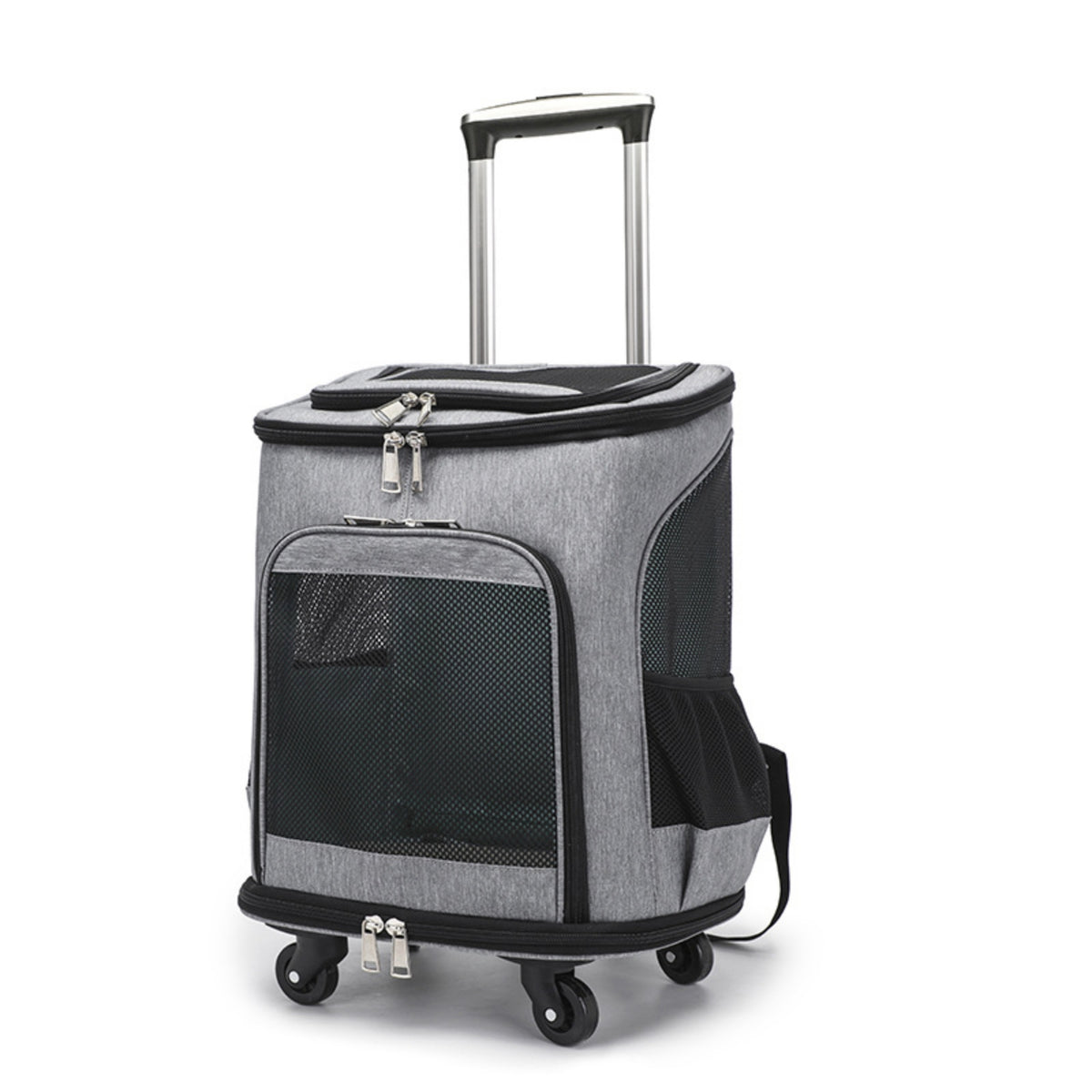 Pet Carrier Backpack with Wheels Rolling Pet Backpack with Wheels Travel Soft-Sided for Cats, Vet Visits, Outdoor