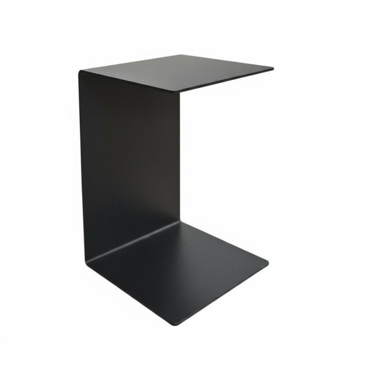 C-Shaped Couch Table Minimalist Design Slide-Under Sofa Table Movable