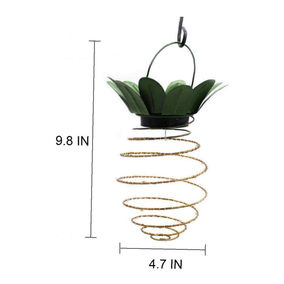 2 Pieces Solar Pineapple Light Auto On/deactivate Wrought Iron Solar Lantern