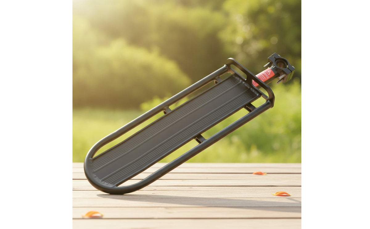 Metal Rear Rack with Clamp Streamlined Bike Cargo Rack Shock-Proof Long-Lasting for Cyclists, Commuters, Mountain Bikes, Commuting
