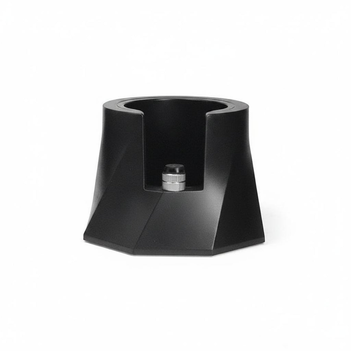 Coffee Machine Stand Espresso Tamping Base Universal Portafilter Holder Stable ABS Construction Spiral Design Non-slip Pads Suitable for Kitchen Coffee Bar