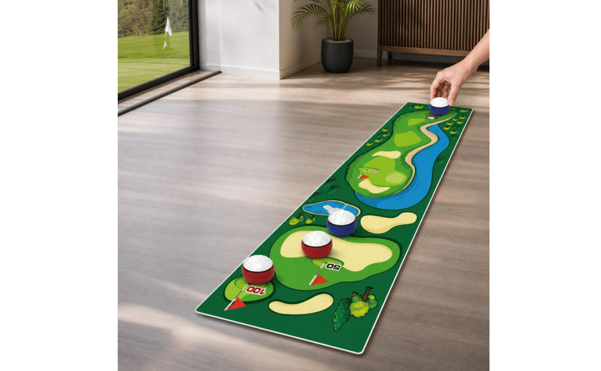 Tabletop Golf Game Setup Golf Game Mat with Balls Mini Set for Party