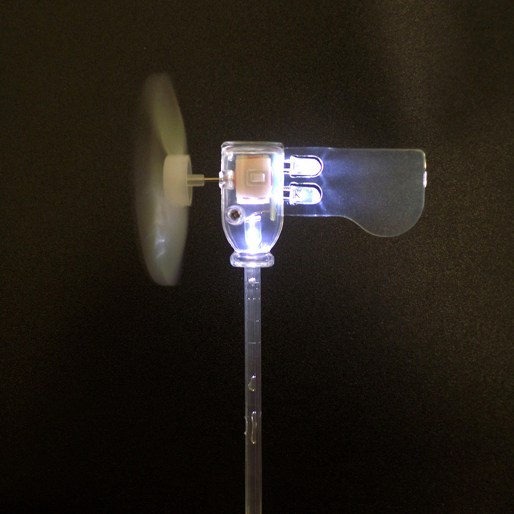Small Wind Turbine Generator with White LED Micro Wind Power Self-Illuminating Windmill Model