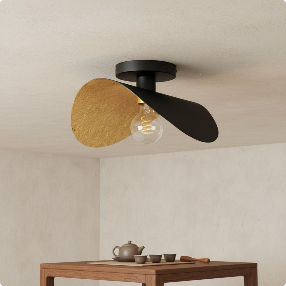 Hat Lamp Handmade Hat Shaped Overhead Light Vintage Rustic Pendant Lamp for Tea Room, Restaurant, Guesthouse