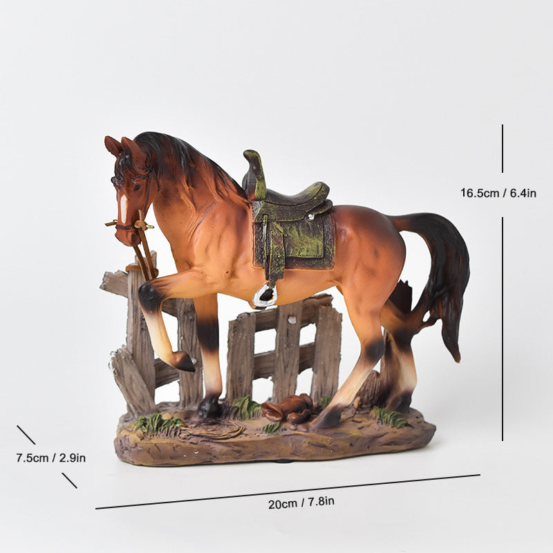 Encl Horse Brown