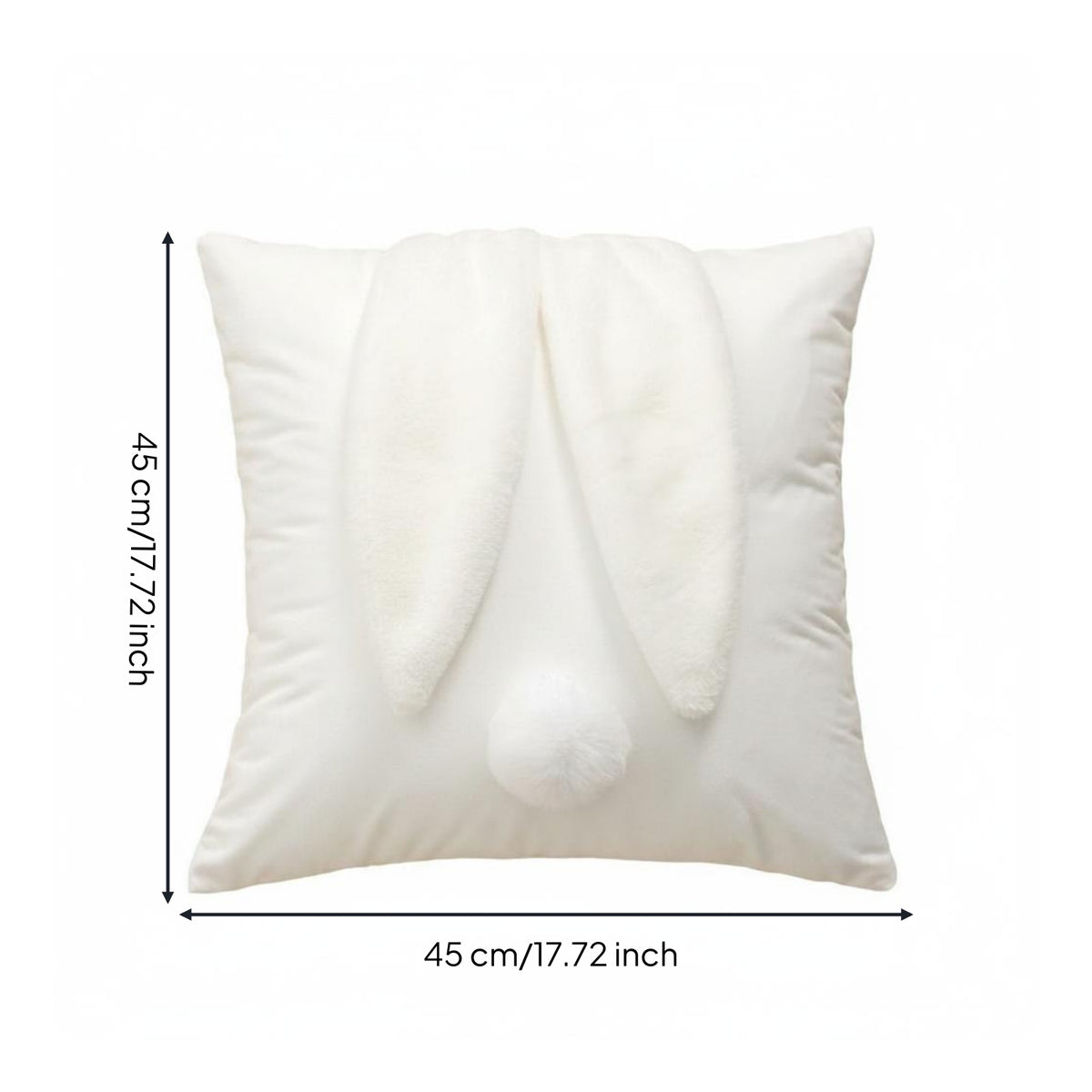 Soft Bunny Pillow Floppy Ear Home Decor Square