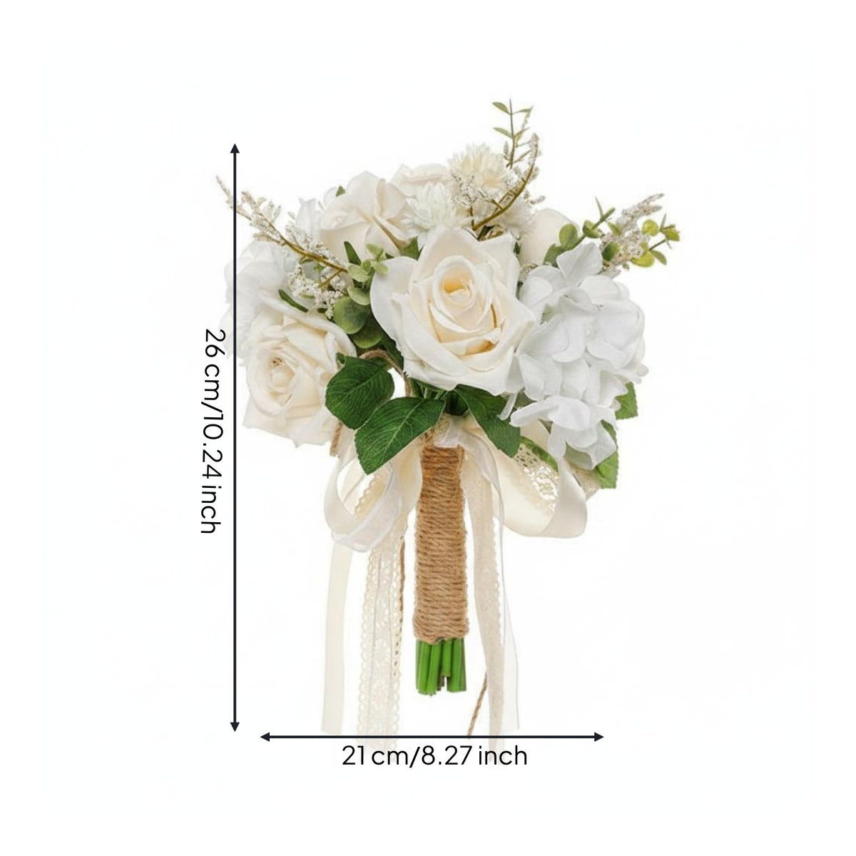 European Design Bridal Hand Floral Arrangement Soft Color Palette Floral Decor
