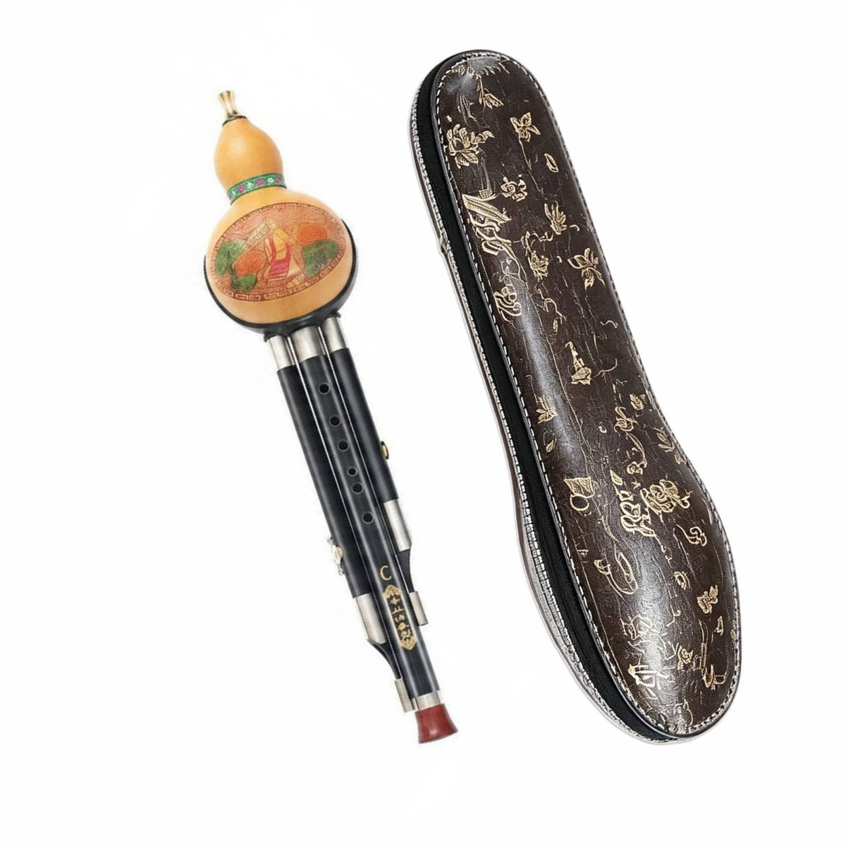 Gourd Flute Professional Grade Easy to Play Chinese Gourd Flute for Kids