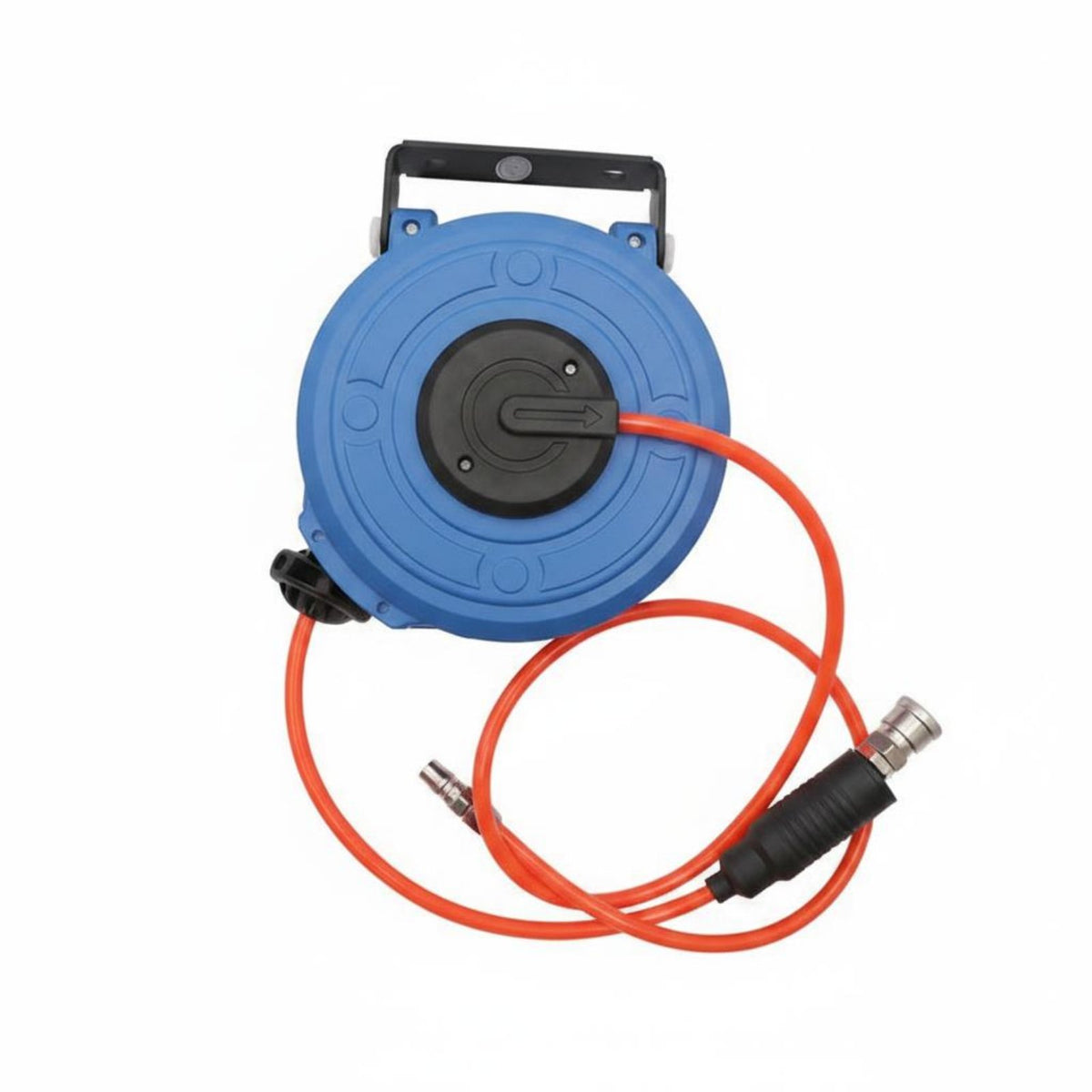 Self-Locking Retractable Air Hose Reel Sealed Mini Air Hose Reel Metal Fittings Industrial Tool Grip Nozzle