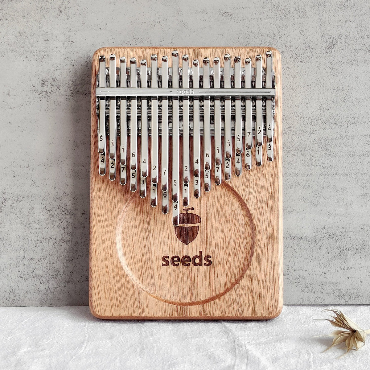 Fruit Magician Double-Layer 21-Tone 17-Tone 2-in-1 Upgradable Kalimba 34 Thumb Piano Seeds Finger Piano