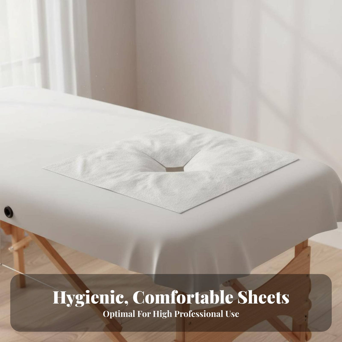 Hygienic Spa Bed Hole Towel Thickened Disposable Massage Face Towel Soft and Breathable for Estheticians, Beauty Salons, Spas