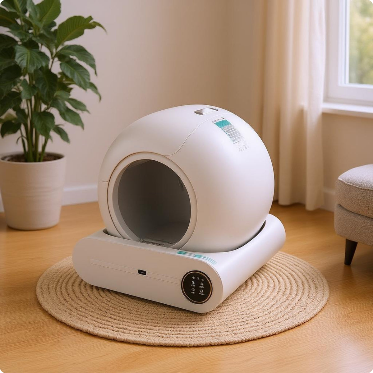 Smart Feline Litter Box 65 L Capacity Pet Care Compact