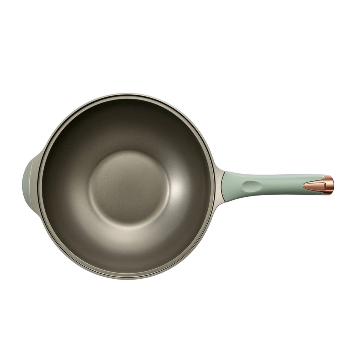 Wok with Glass Lid Nonstick Wok Pan with Lid Spacious Stir Fry Pan for Home Cooks, Induction Cooktop, Kitchen