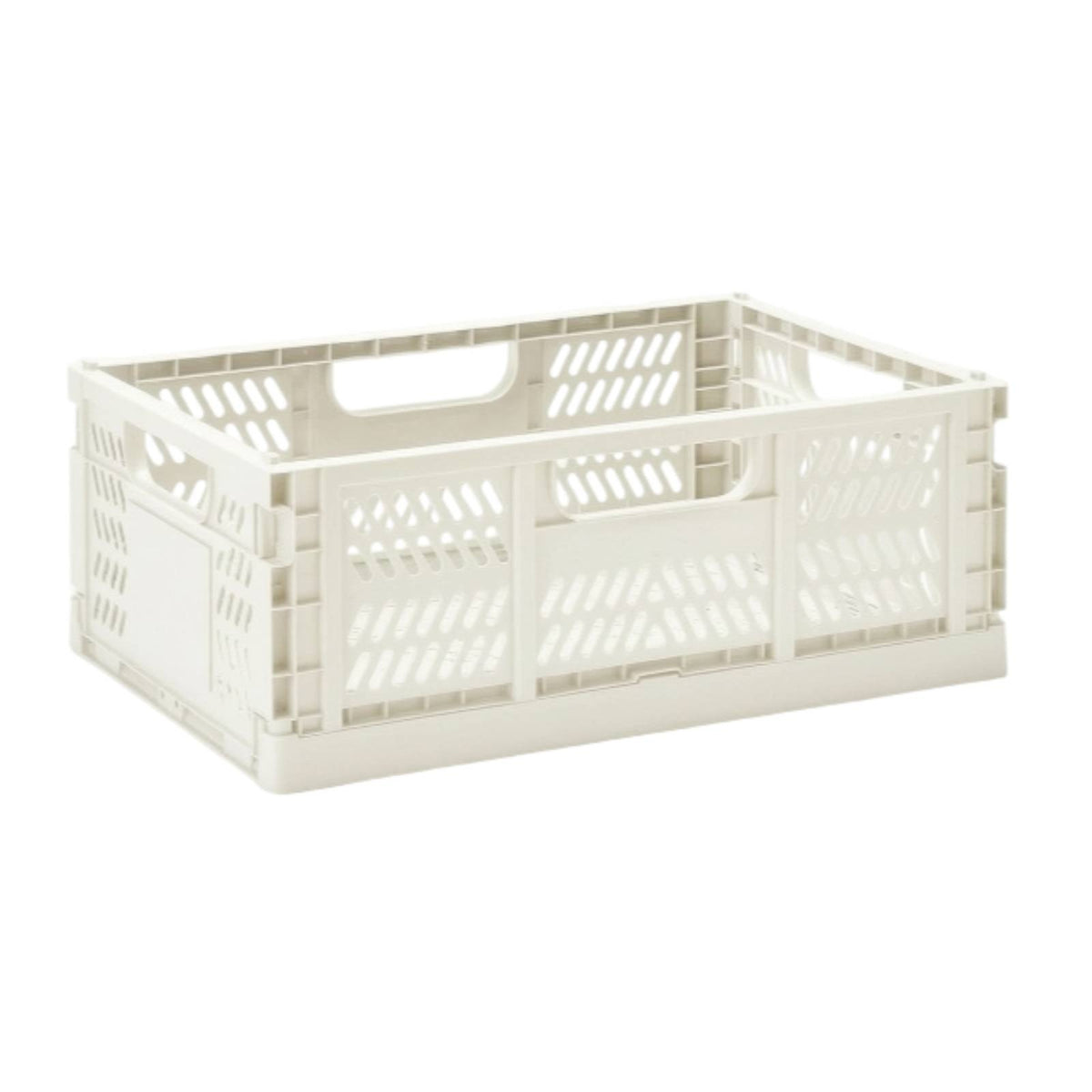 Foldable Basket with Handles Portable Plastic Basket with Handles Stackable