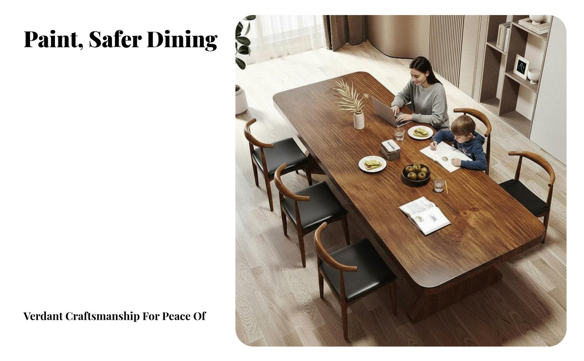 Rectangular Pedestal Table Nordic Design Dining Furniture Grain Kitchen Island for Homeowners, Hosts, Living Room, Home Office, Morning Dining Corner