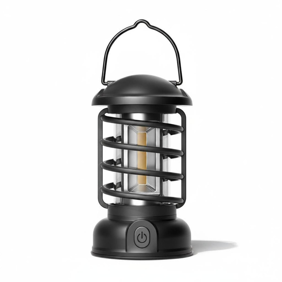 Dual-Power Power Supply Retro Camping Lantern Vintage Design LED Lantern Portable Hanging Camp Light for Emergency