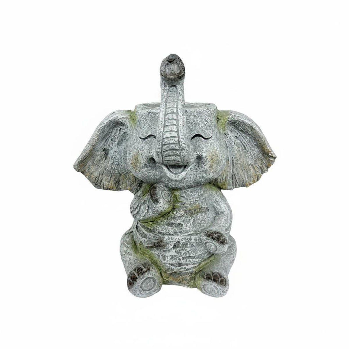 Elephant Planter Cute Creature Motif Elephant Flower Pot for Patio